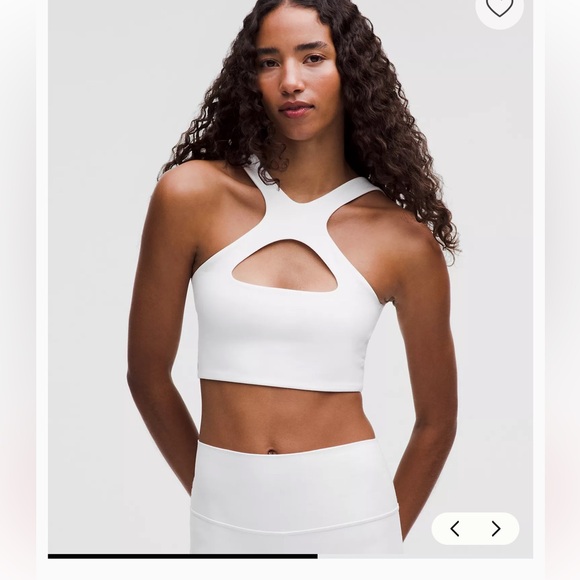 White Cutout Halter Crop Top reversible - Picture 1 of 5